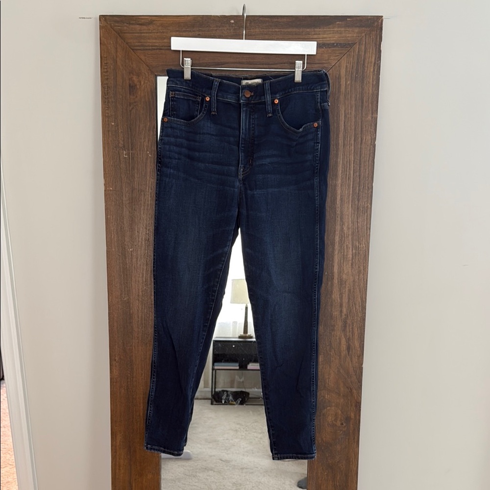Madewell Blue Straight Leg Jeans High-Rise